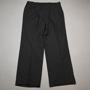 Sulka 32x29 Super 120s 100% Wool Italy Pleated Cuffed Baggy High Waist Pants